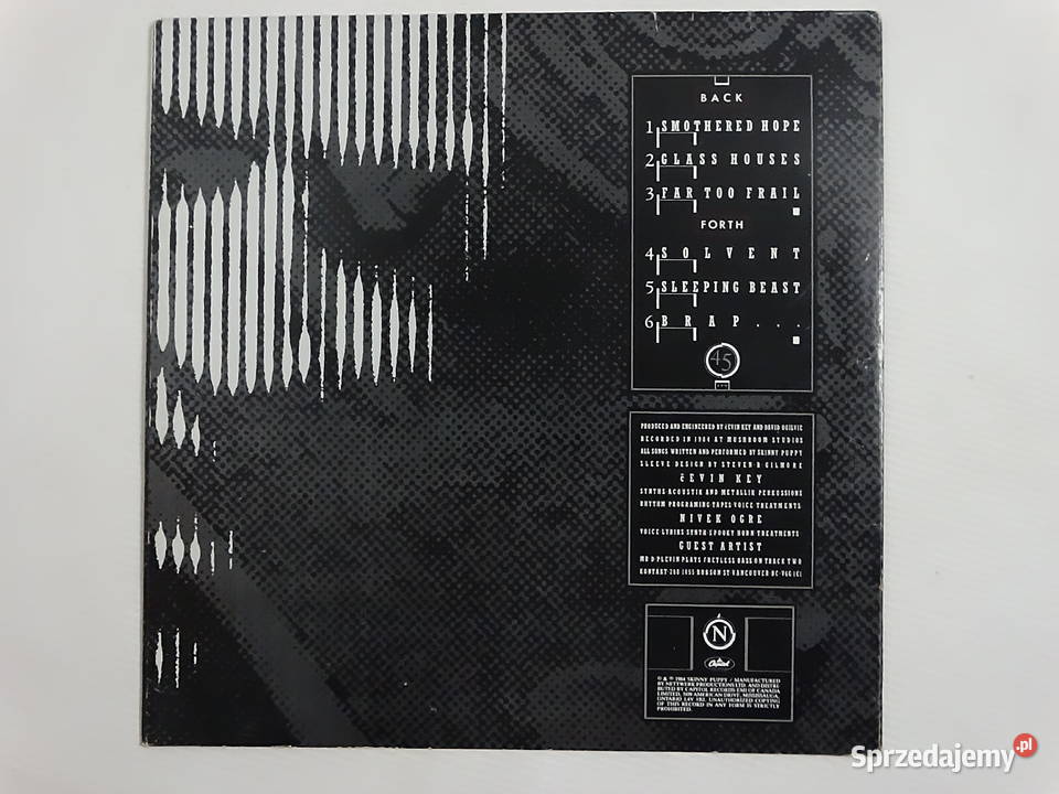Skinny Puppy Remission 1986 Płyta winylowa Stan