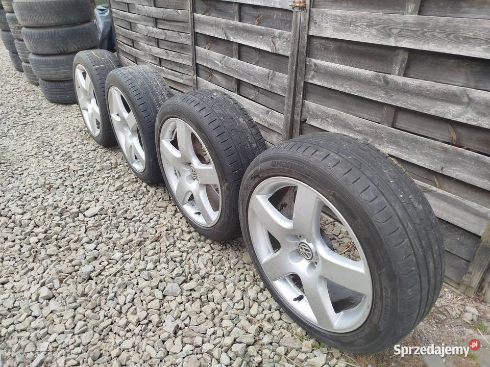 Koła alufelgi 17 5 x100 z oponami letnimi Limanowa