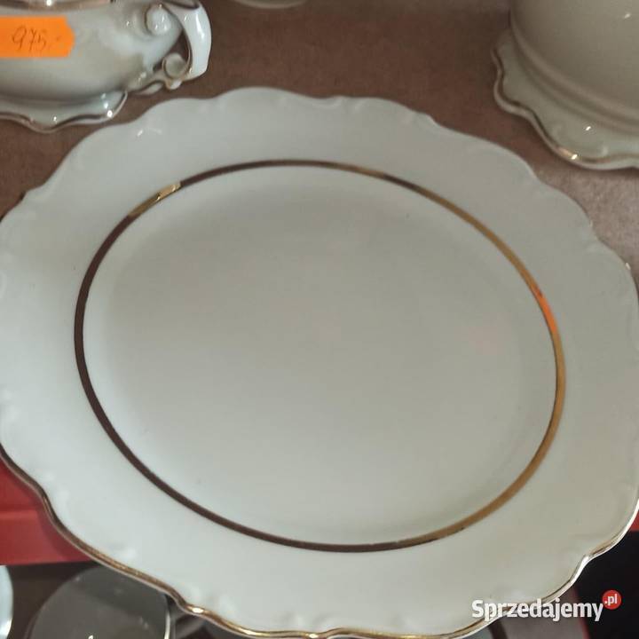 Dzbanek do kawy Schumann Germany Wielki Ecru Porcelana i szkło Gdańsk