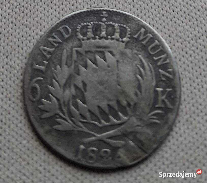 BAWARIA1824 r6 KRAJCARÓWSREBRO Numizmatyka Legionowo