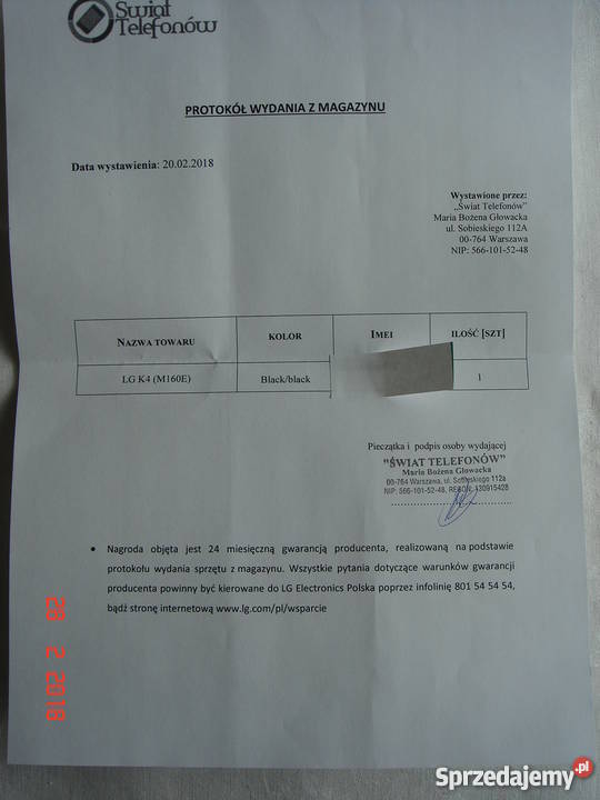 LG K4 Dual SIM czarny Błonie