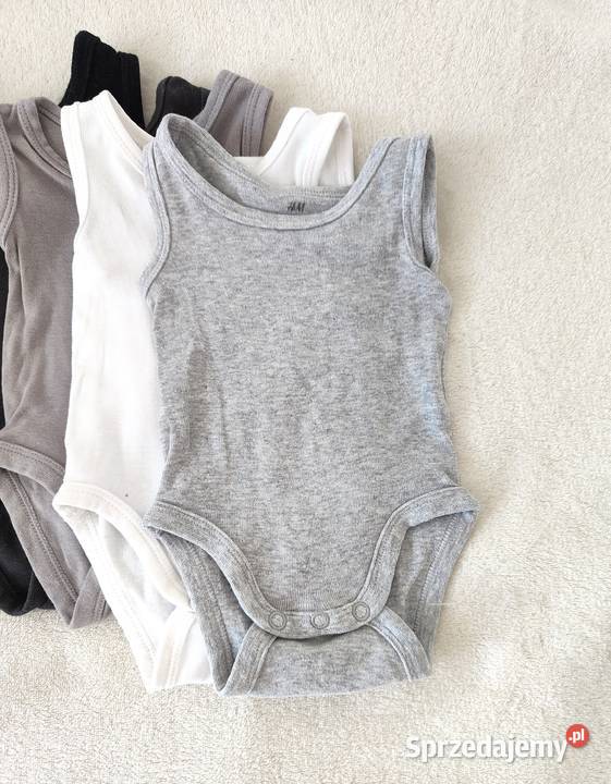 Body HM 50 noworodek newborn bawełna czarne Szczecin sprzedam
