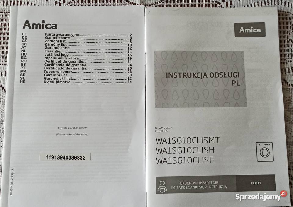 Pralka Amica WA1S610CLiSE Gliwice sprzedam