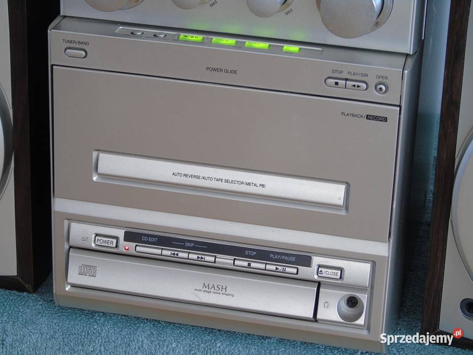 Wieża Panasonic SAPM15 kolumny CD AUX radio