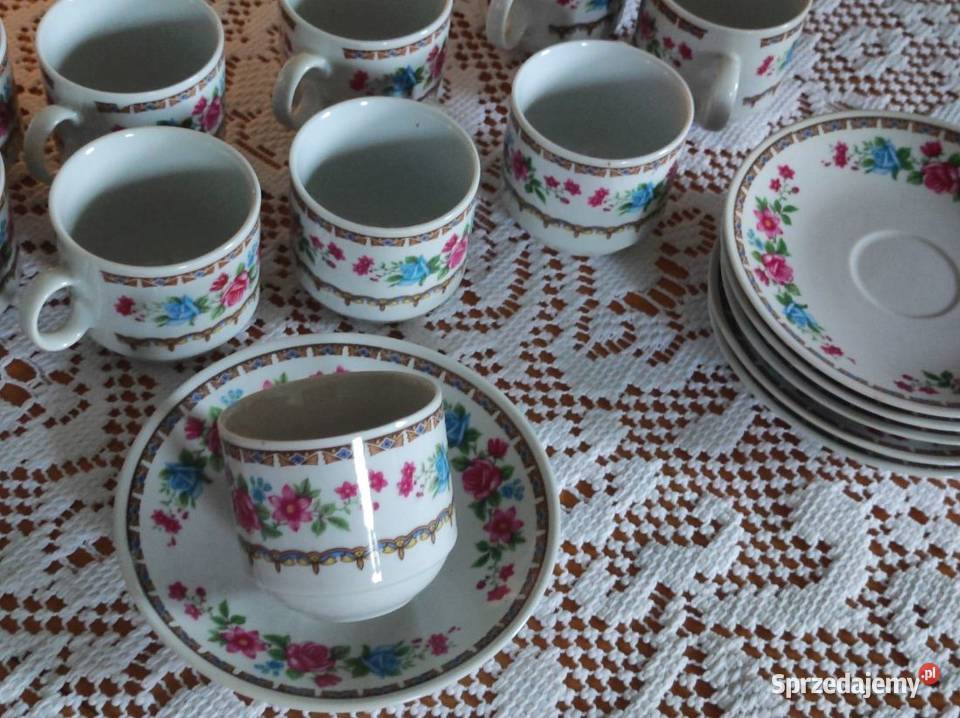 stara chińska porcelana mokka filiżanka talerzyk Kielce