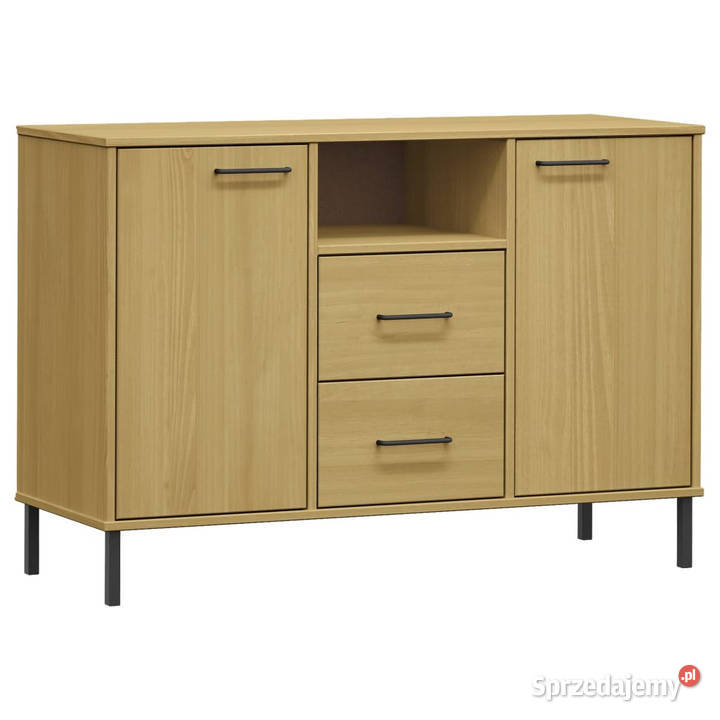 Komoda OSLO metalowe nóżki brązowa 113x40x77 Warszawa sprzedam