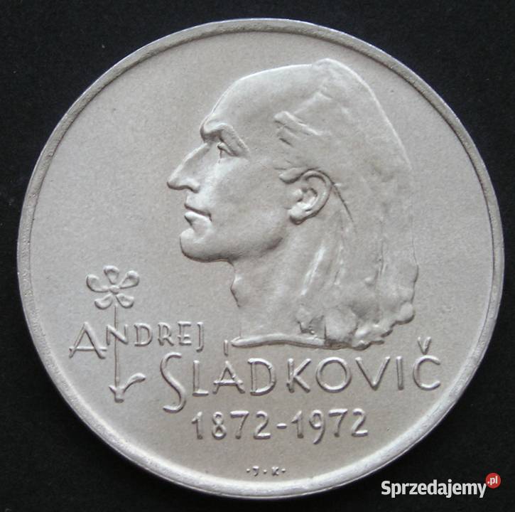 CZECHOSŁOWACJA 20 KORON 1972 SLADKOVIC SREBRO łódzkie Łódź