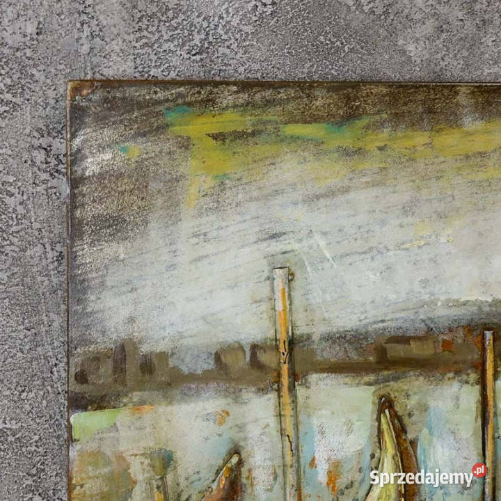 Obraz metalowy 3D LOFT PRZYSTAŃ 160x60