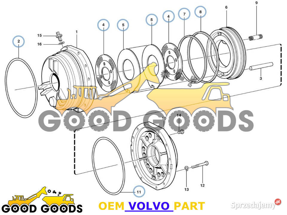 VOLVO TARCZA HAMULCOWA 11037577 11037031 Władysławów
