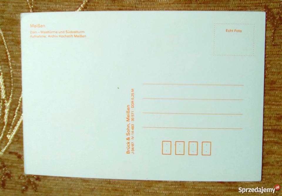 MEIBEN MISNIA WIDOK NA KATEDRĘ ŚWIĘTEGO JANA I Piszczac sprzedam