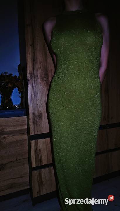 Sukienka błyszcząca maxi Długość Maxi Spódnice i sukienki Barczewo