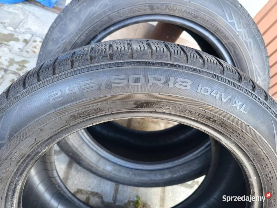 4 x Opony zimowe NOKIAN 245x50 R18 104V XL V do 240 km/h małopolskie Kraków