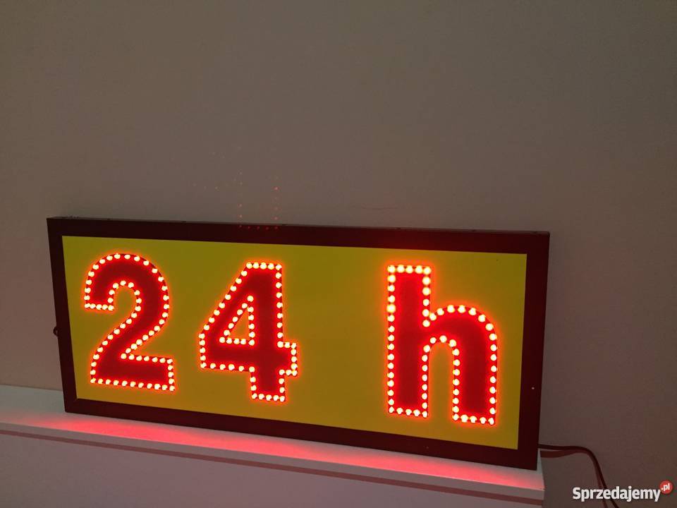 Reklama szyld 24h 70x30 zewnętrzna mazowieckie Pomiechówek