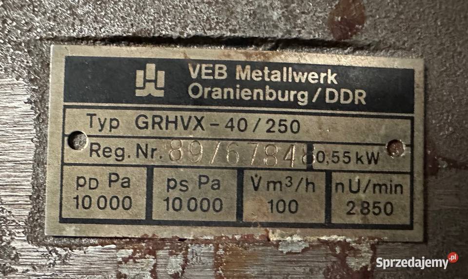 Suszarka do tworzyw sztucznych VEB sprzedam