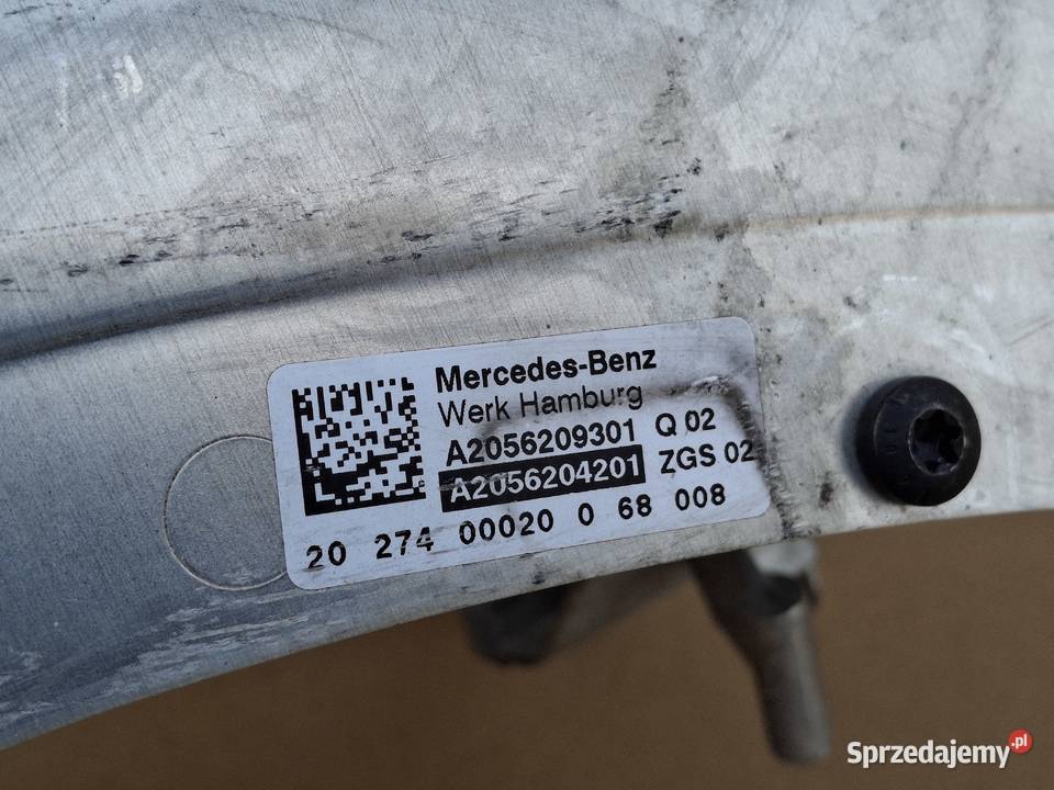 MERCEDES CKLASA W205 PAS PRZEDNI WZMOCNIENIE Bieleń