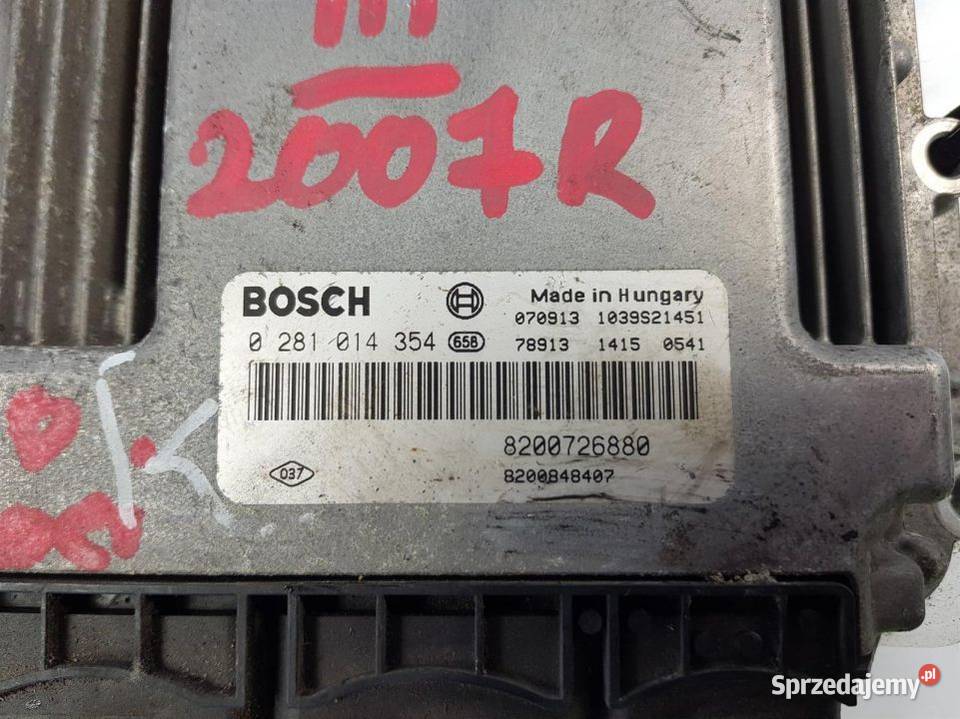 KOMPUTER SILNIKA ECU RENAULT LAGUNA III Lipno