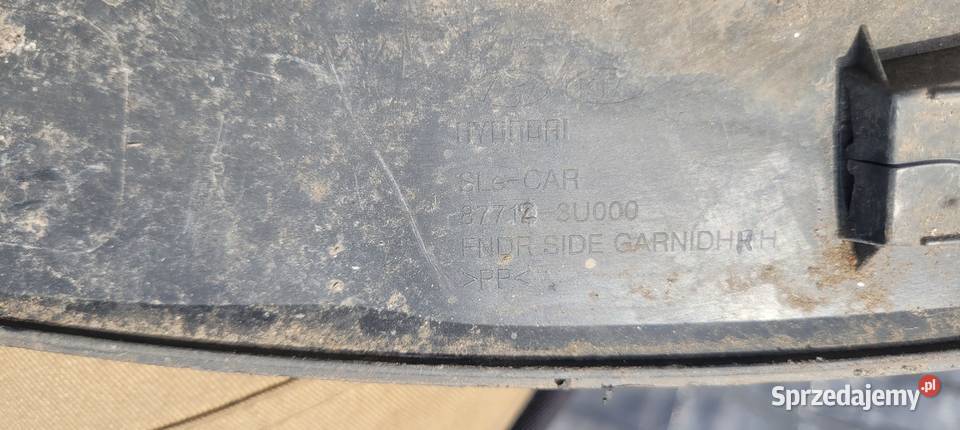 KIA SPORTAGE III LISTWA BŁOTNIKA PRAWY PRZÓD Karoseria Części samochodowe Ruda Śląska
