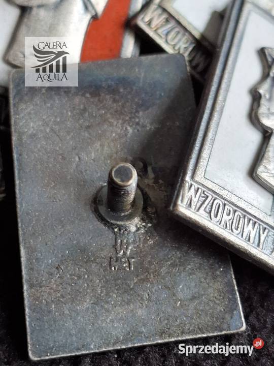 Odznaka Wzorowy Żołnierz wzór 1973 srebrna Wejherowo