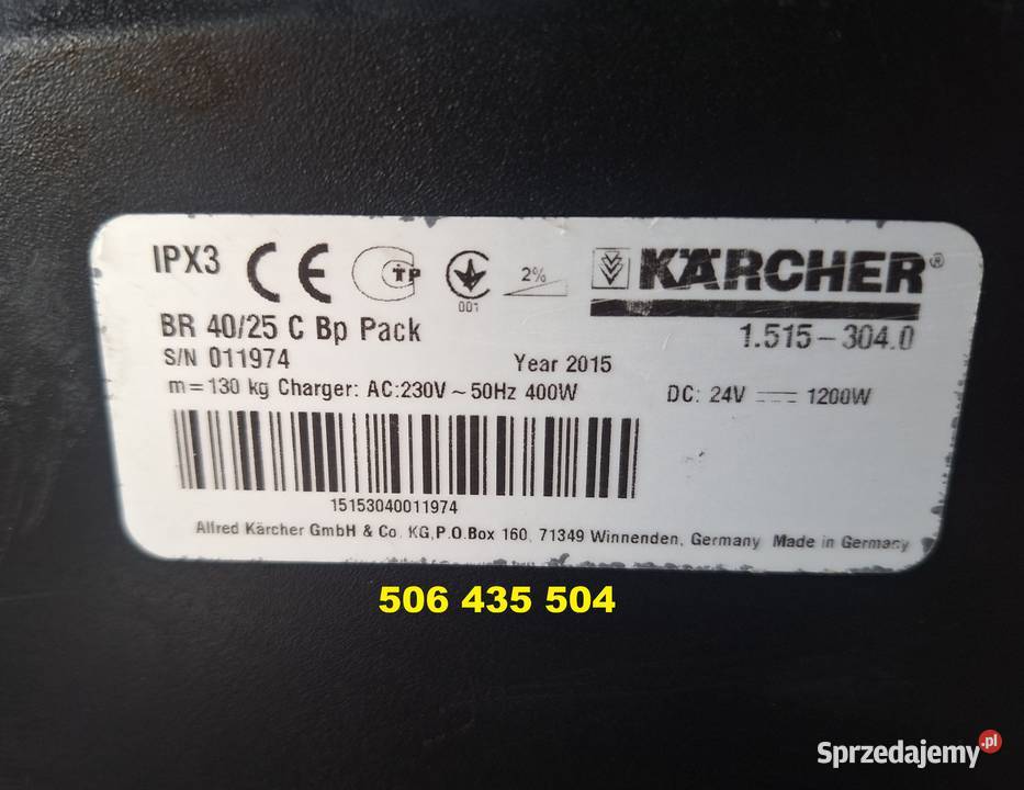 Szorowarka Karcher BR 4025 C 2015 Radom sprzedam