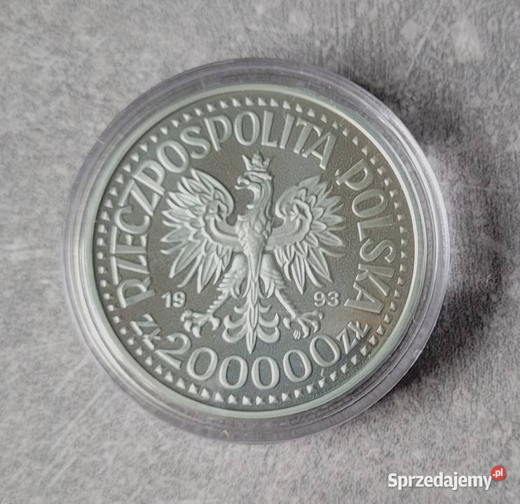 H10 POLSKA srebro 200000 Złotych 1993 r Wola Kruszyńska