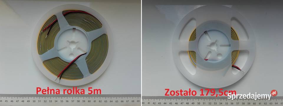 Taśma świetlna FCOB COB 384 LED 5mm 12V Biały Bydgoszcz