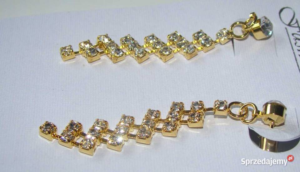 Kolczyki wiszące cyrkonie