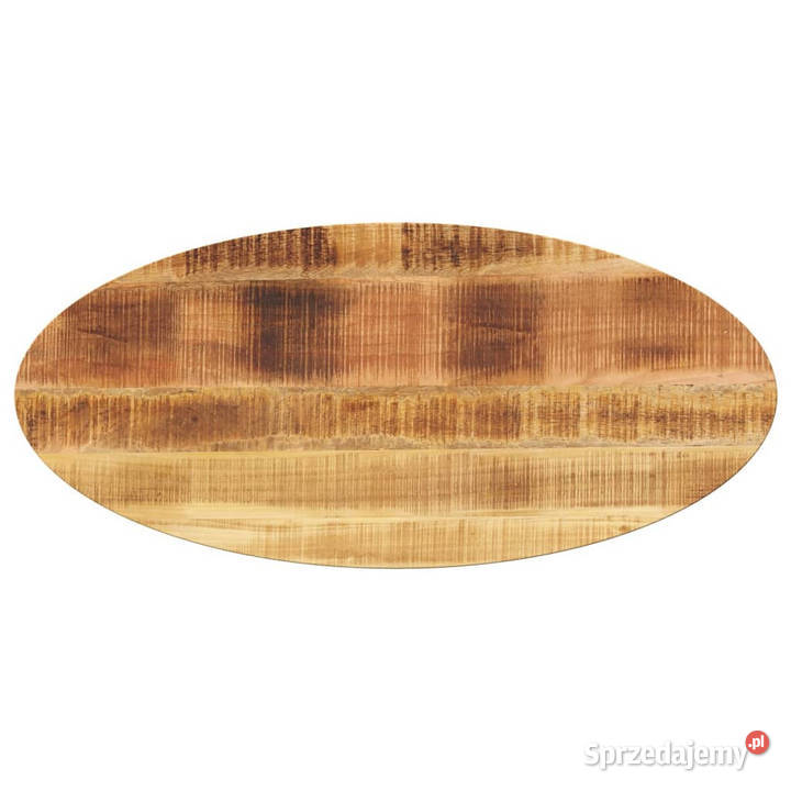 Blat stołu 80x40x38 owalny lite drewno mango