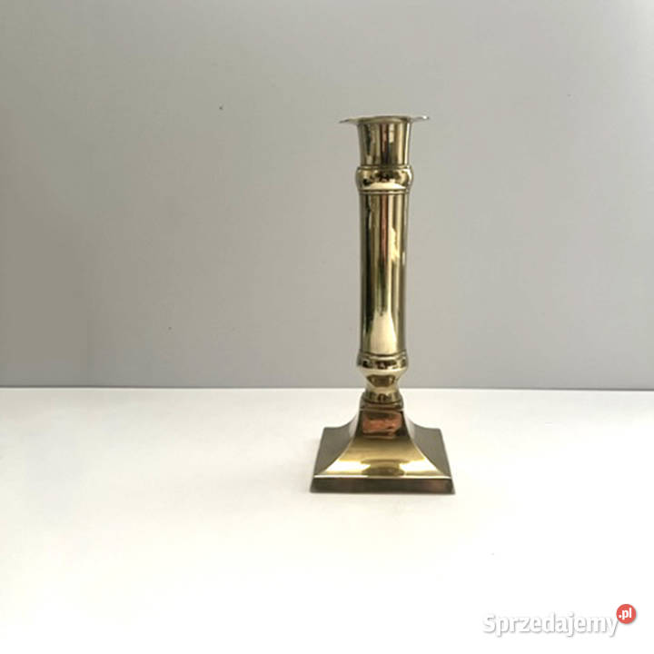 Antyczny mosiężny lichtarz klasycystycznym mazowieckie