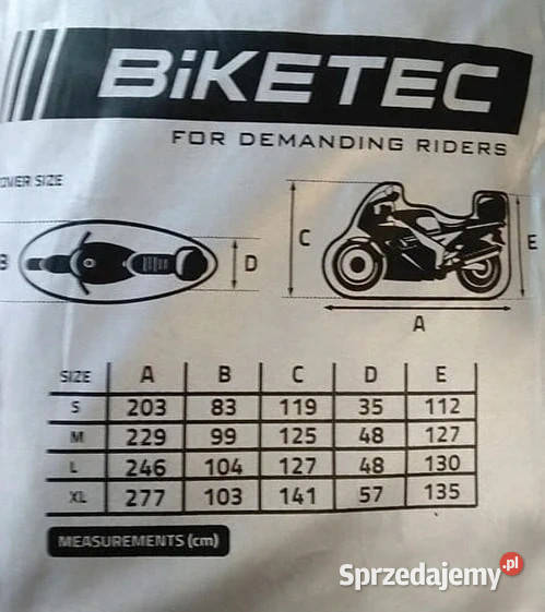 Pokrowiec na Motocykl z Kufrem Wodoodporny Motoryzacja śląskie