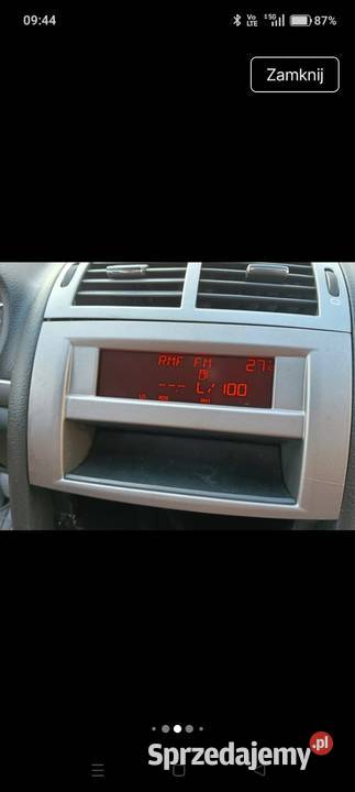 Wyświetlacz z ramką Peugeot 407 osobowe Jednorożec