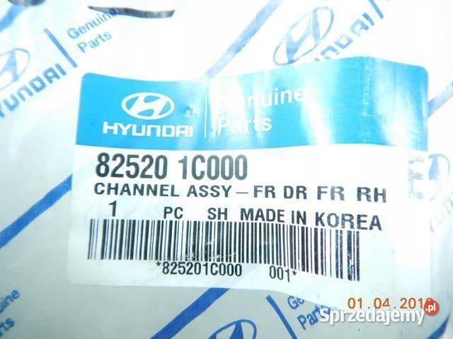 PROWADNICA SZYBY PRAWY PRZÓD HYUNDAI GETZ 0210 osobowe lubelskie