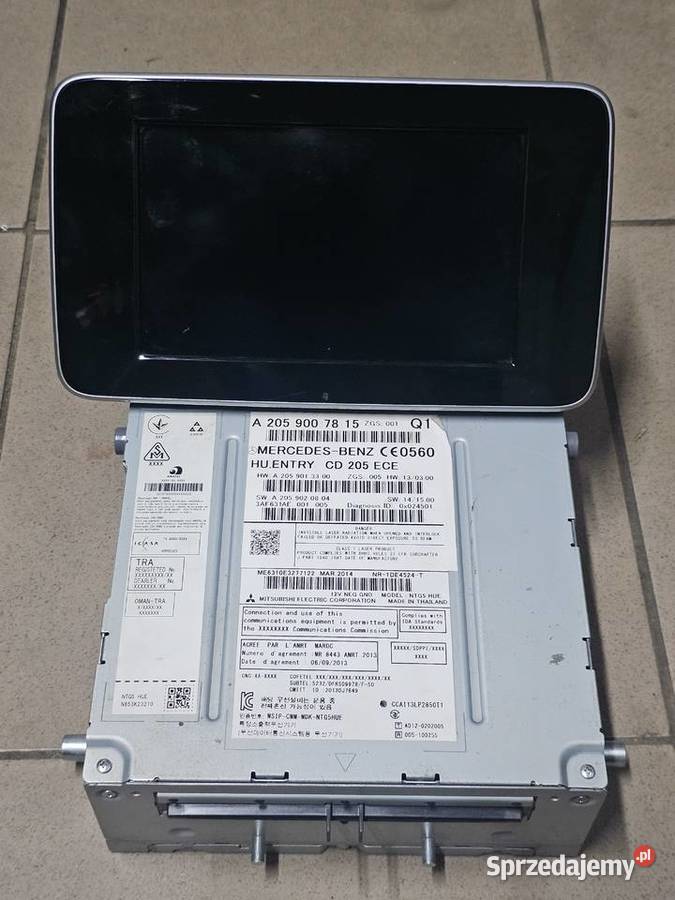 V klasa W447 W205 radio z wyświetlaczem Psary