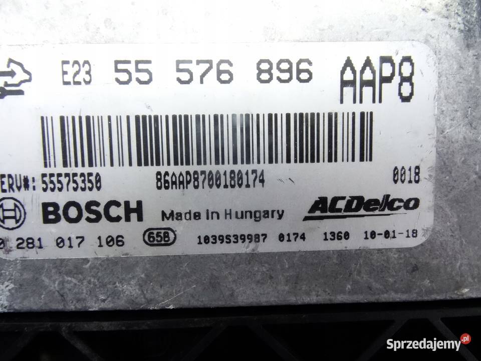 OPEL ASTRA J STERWONIK SILNIKA 55576896 AAP8 Przemęt