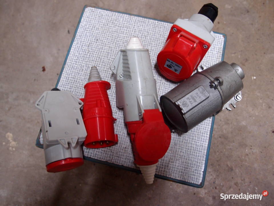 Złącze 3fazowe gniazda i wtyczki zestaw 3fazowe Łódź