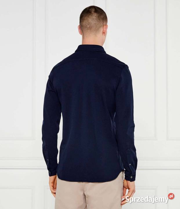 Koszula męska Lacoste bawełniana granatowa Białystok