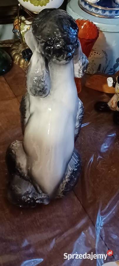 ceramika figura Pudla wysok 37 podstawa do ogona Poznań