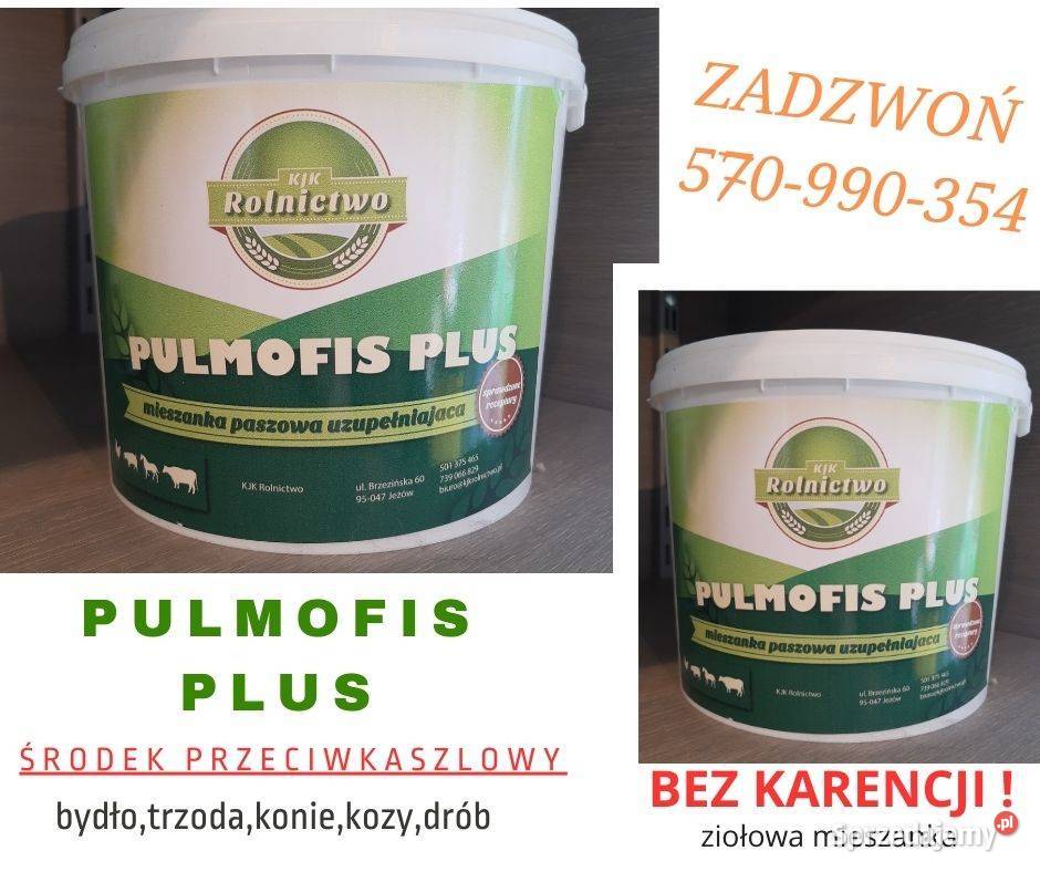 Pulmofis plus na kaszeldodatek paszowy Kraszyce