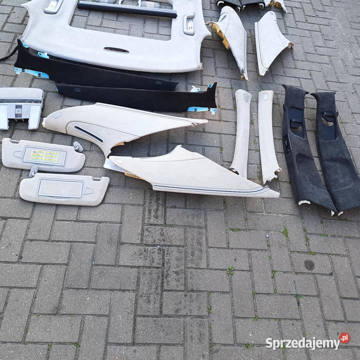 W221 long panorama podsufitka alcantara szara Wałdowo Królewskie