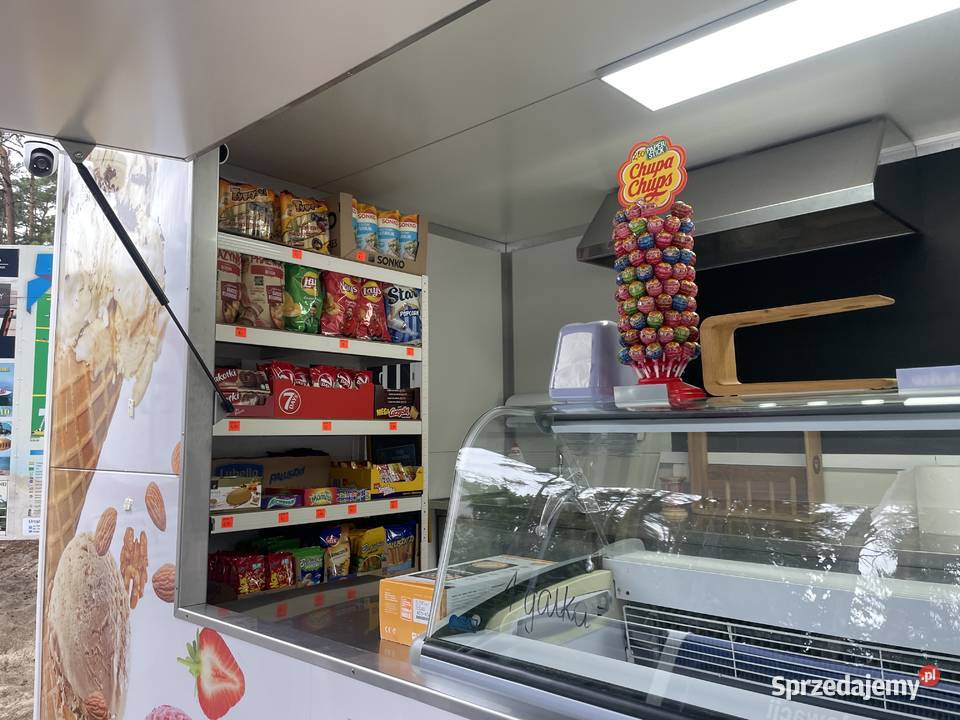Przyczepa gastronomiczna do lodów mobilna gastronomiczne Sztutowo
