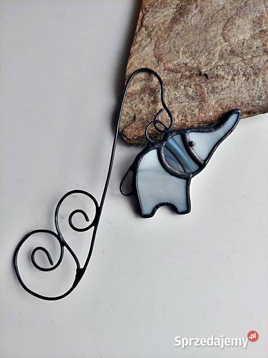 zakładka do książki słoń Teo witraż