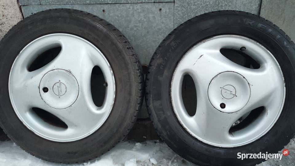 Oryginalne alufelgi OPEL 4x100 letnie opony Brześć Kujawski sprzedam