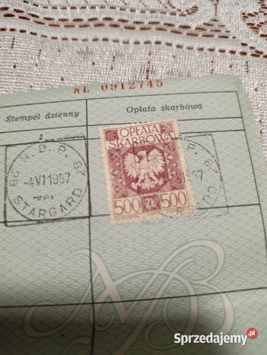 znaczki skarbowe stare prl znaczki Poznań