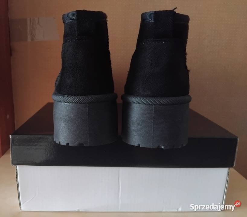 Buty damskie śniegowce zamszowe EV503 czarny inna mazowieckie Pruszków sprzedam