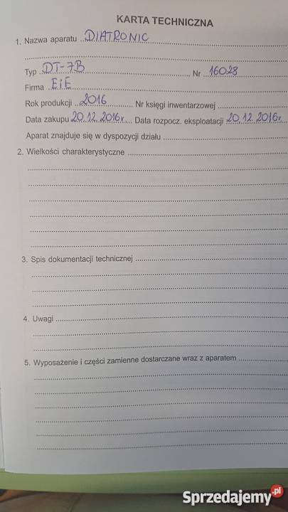 Aparat do fizykoterapii Szczecin sprzedam