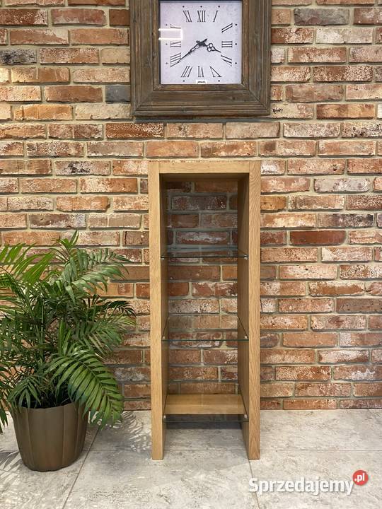 Witryna otwarta słupek vintage drewno dębowe 40cm Poznań sprzedam