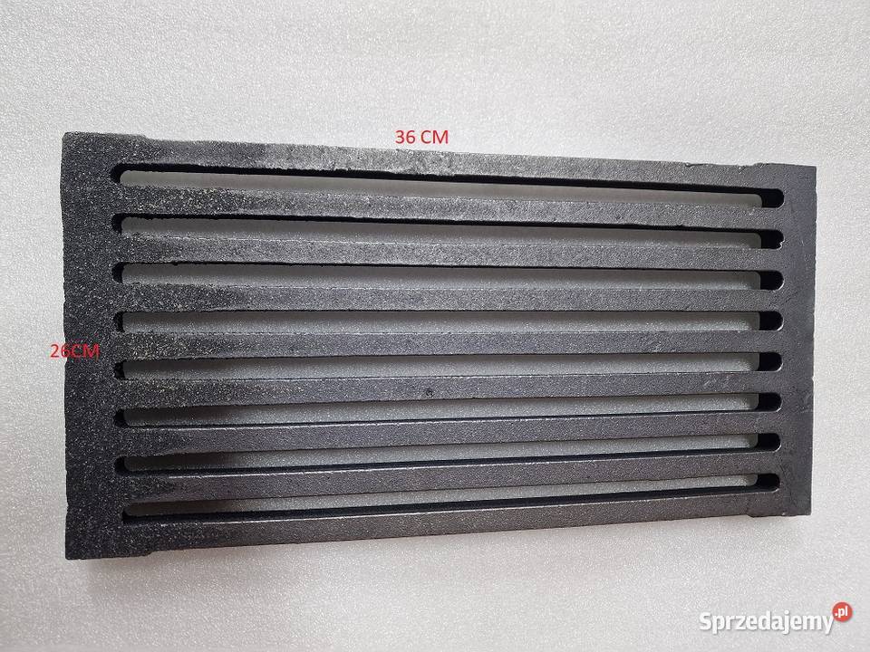 Ruszt żeliwny kominkowy ruszt pieca grill 36x26 Piaseczno