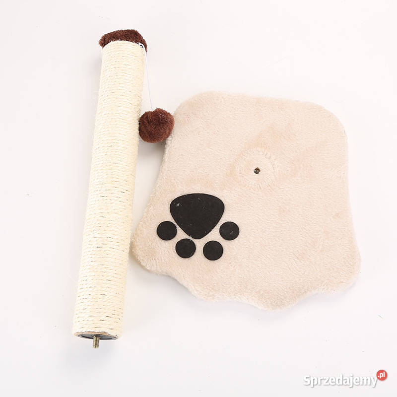 Drapak kota słupek w kształcie łapy beżowa Legionowo