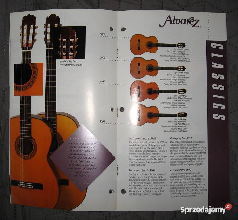 Alvarez Acoustic Guitars Catalog List katalog Kępice