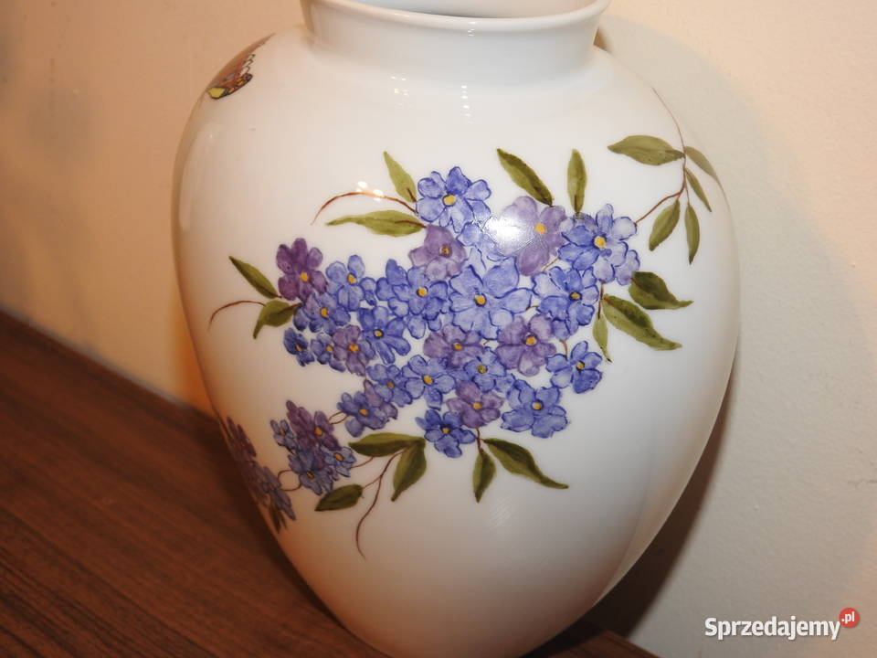 Piękny sygnowany porcelanowy wazon niemiecki sprzedam