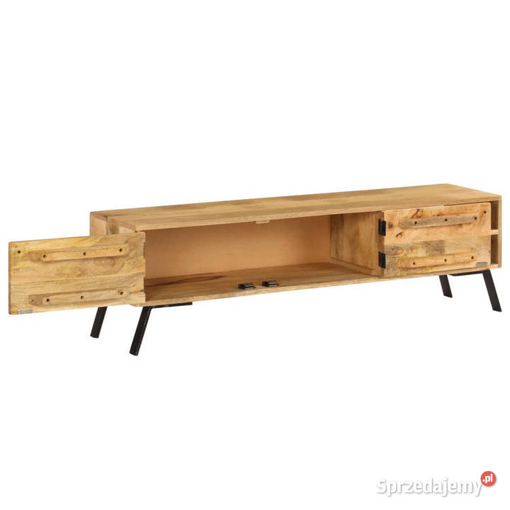Szafka pod telewizor lite drewno mango 140 x 30 mazowieckie Warszawa